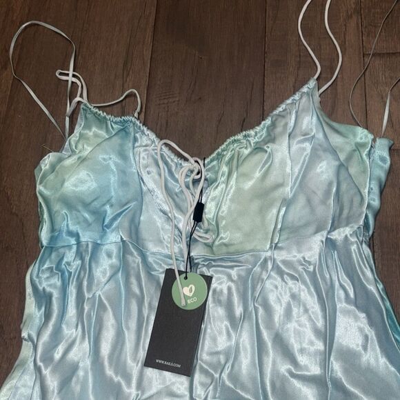 Rails Laramie Malibu Waves Blue and Green Two-Toned Dress Sz M NWT - Picture 8 of 10